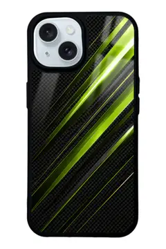 Neon karbon desenli telefon kılıfı