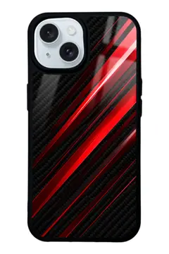 Alev karbon desenli telefon kılıfı