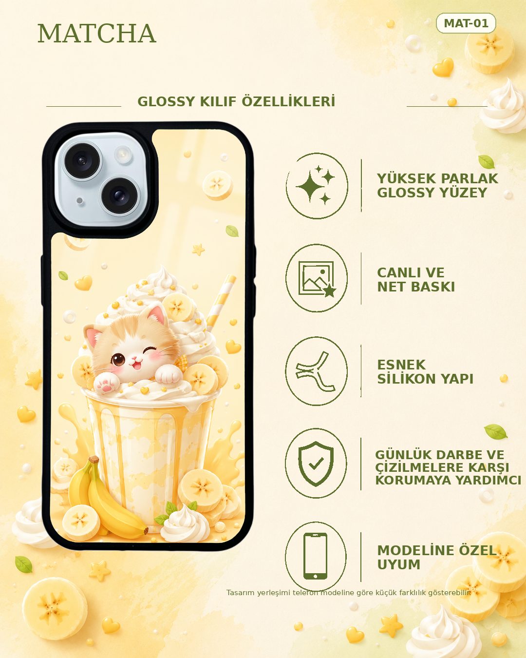 Matcha 1 telefon kılıfı özellikleri
