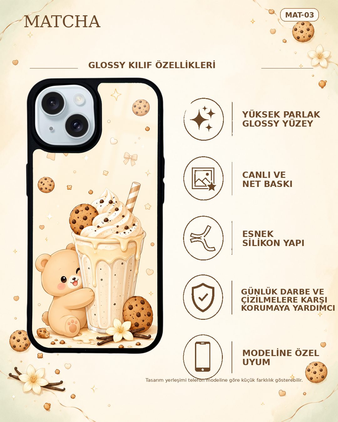 Matcha 3 telefon kılıfı özellikleri