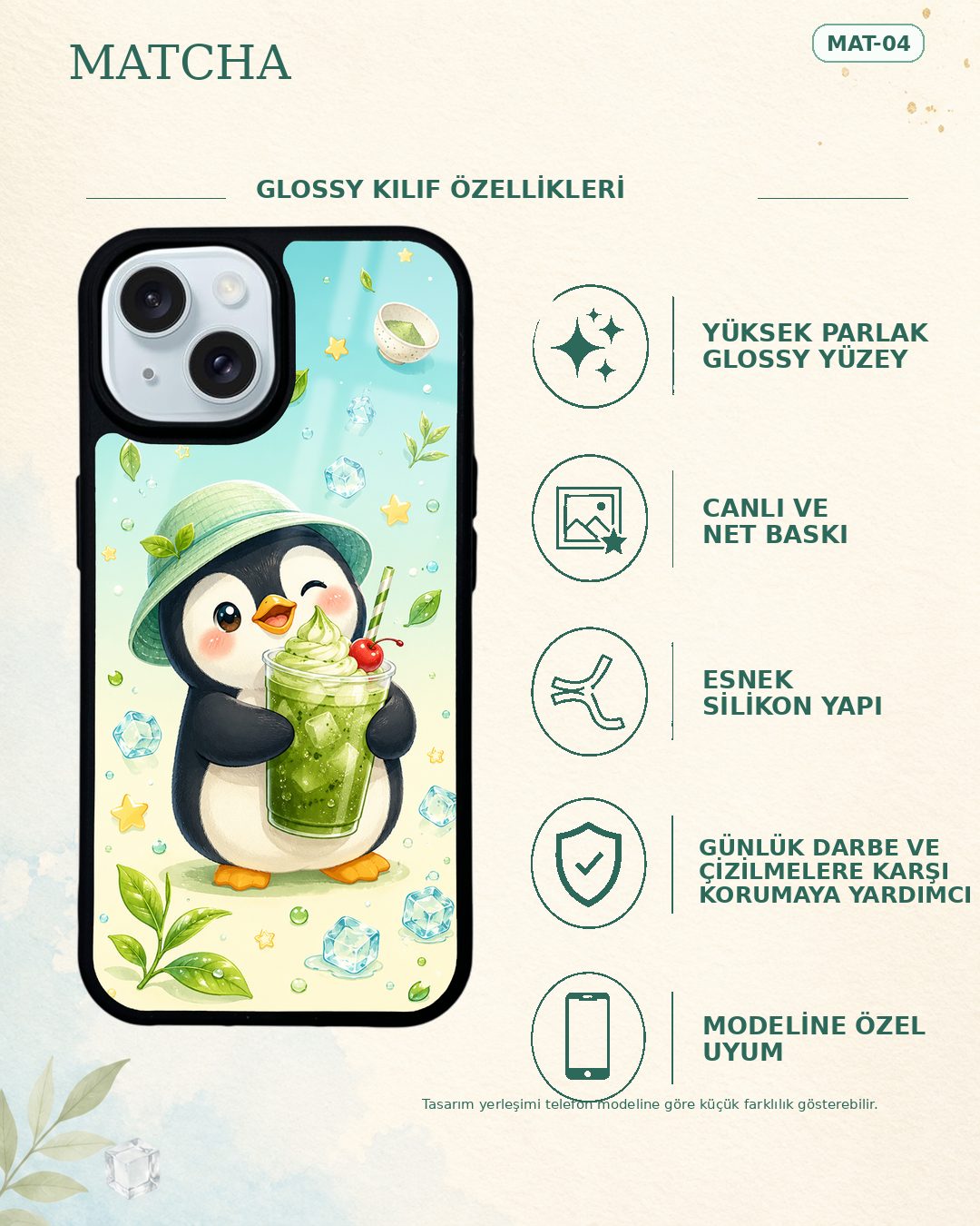 Matcha 4 telefon kılıfı özellikleri