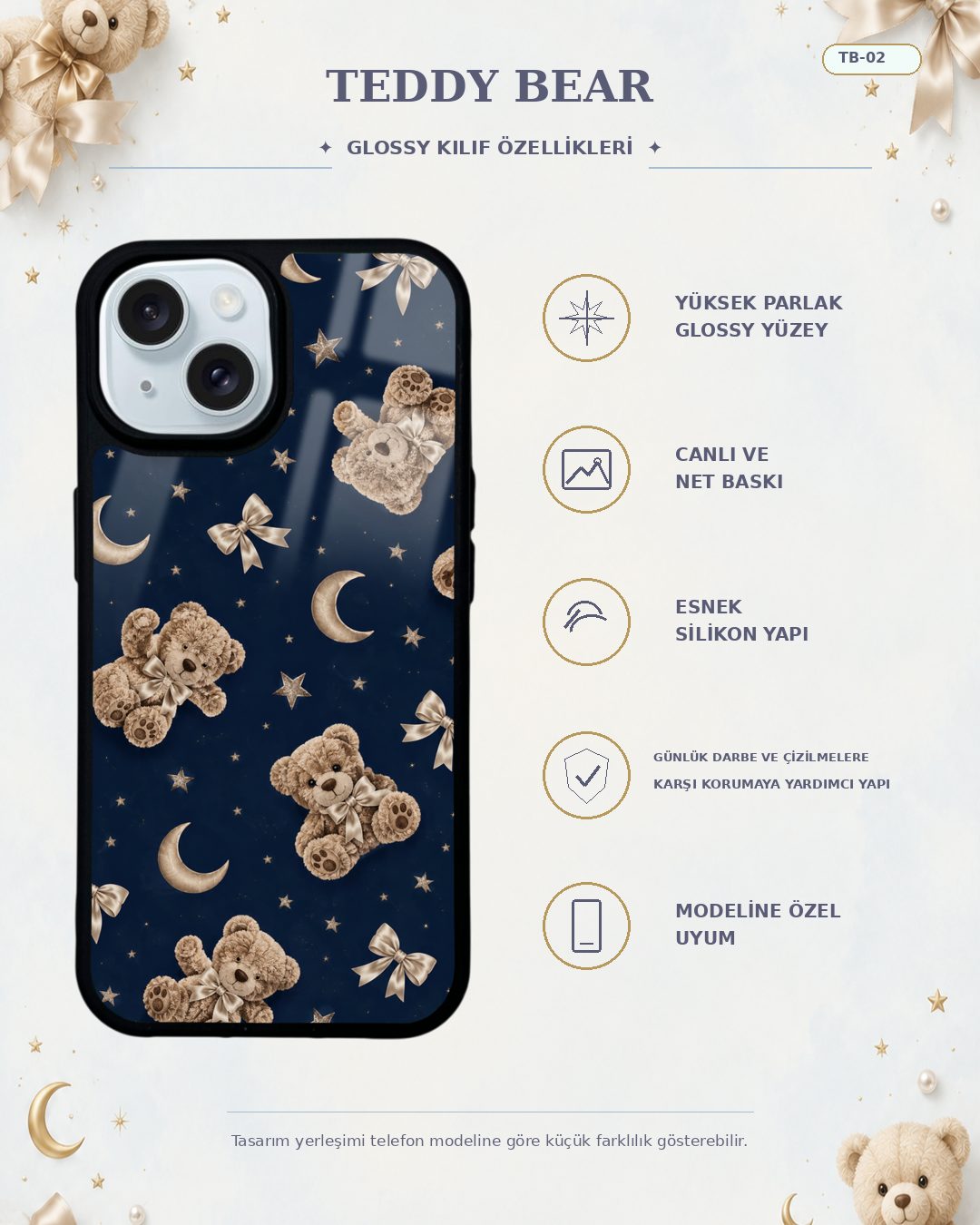 Teddy Bear 2 telefon kılıfı özellikleri