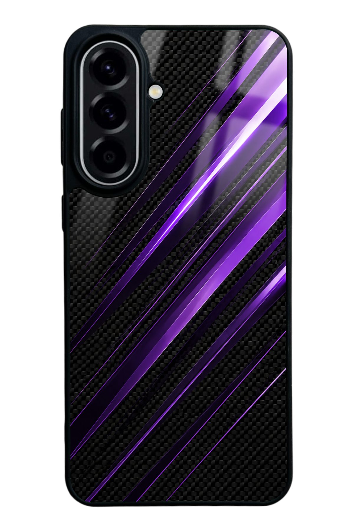 Ametist karbon desenli telefon kılıfı — Samsung A57
