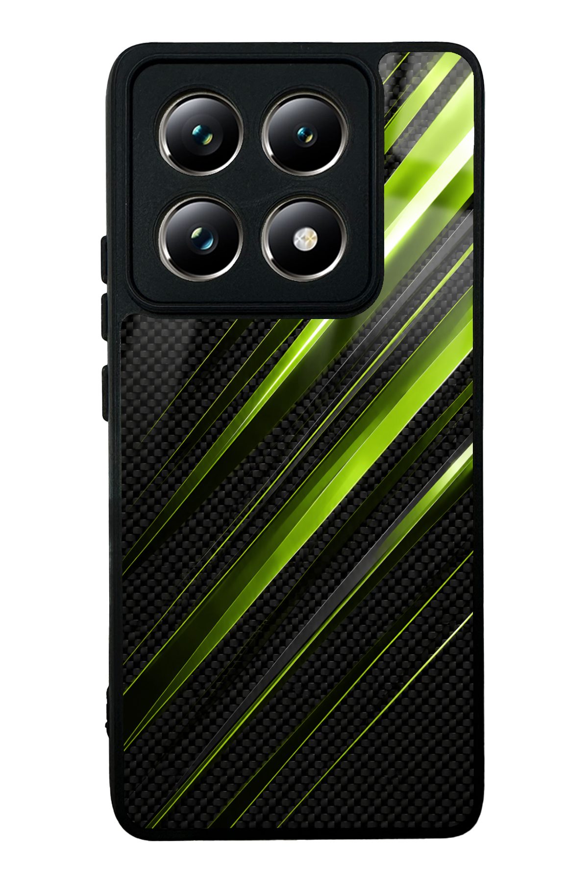 Neon karbon desenli telefon kılıfı — Xiaomi Mi 14T Pro